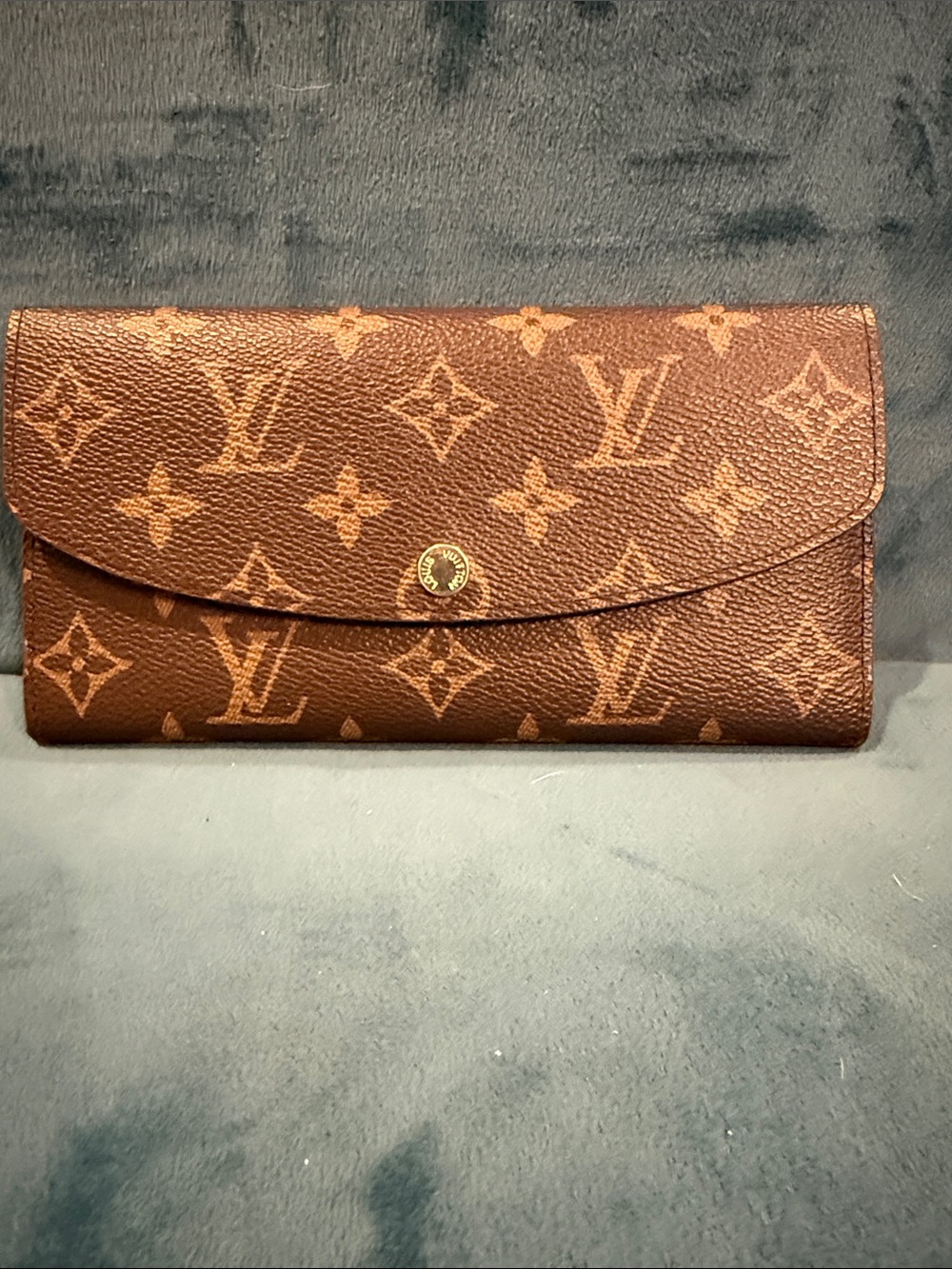Louis Vuitton Monogram Floral Pattern Continental Wallet in Brown